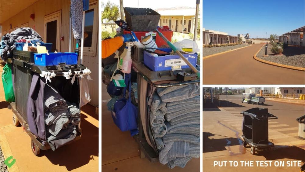 Custom Housekeeping Trolleys for WA Mine Camps