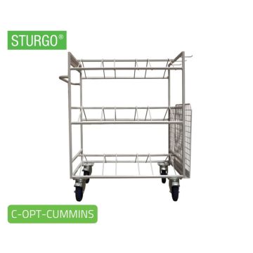 Custom Order Picking Trolley with Mesh Storage