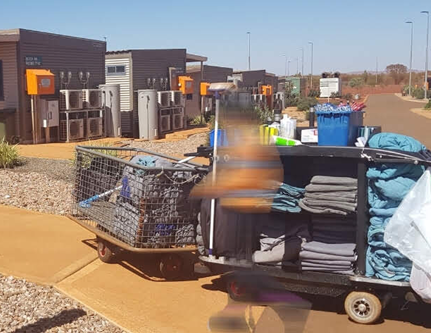 Custom Housekeeping Trolleys for WA Mine Camps
