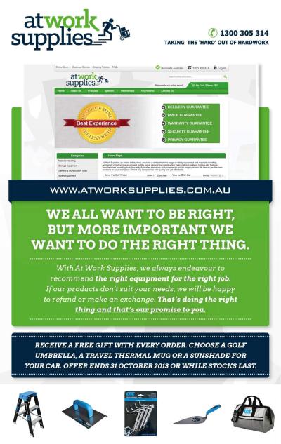 At Work Supplies October Special Offer