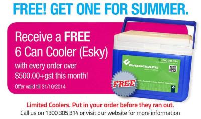 October Promotion - Get Free Esky Cooler Box