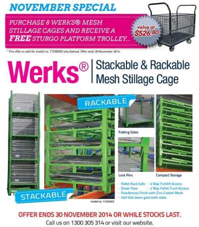 November Special - Get Free Sturgo Platform Trolley