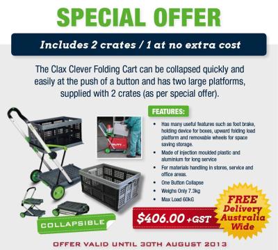 Special Offer On Clax Carts - August 2013