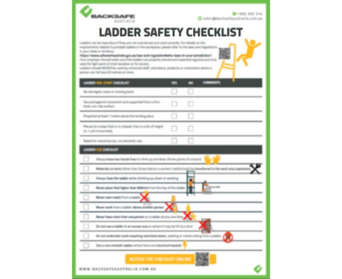 Ladder Safety Checklist